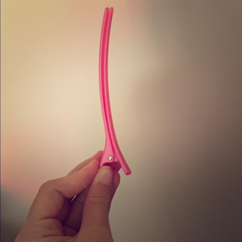 Pink hair clip